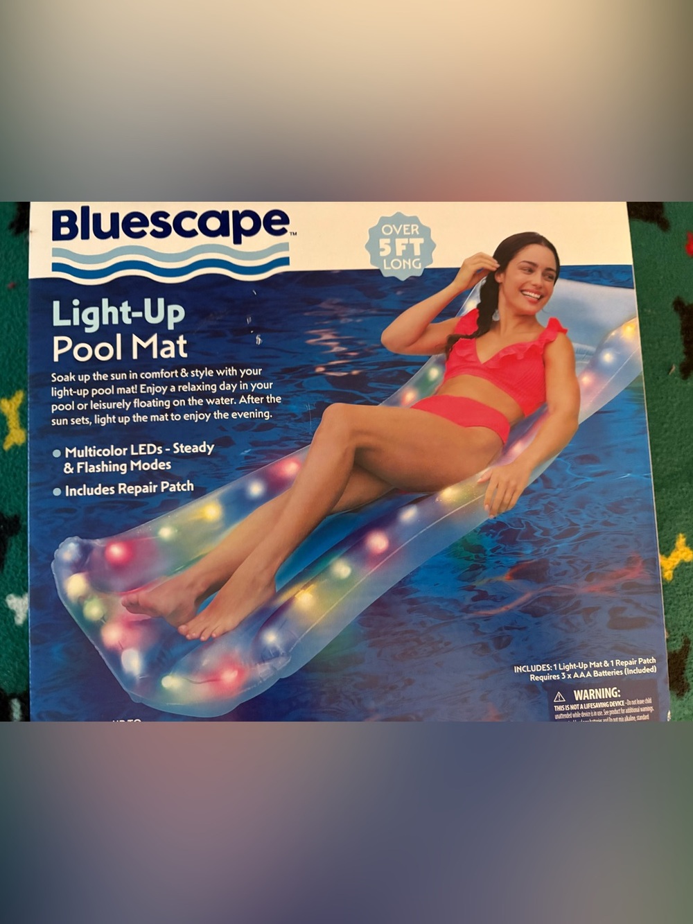 LIGHT-UP POOL MAT- New never opened. 
Summer Time is coming